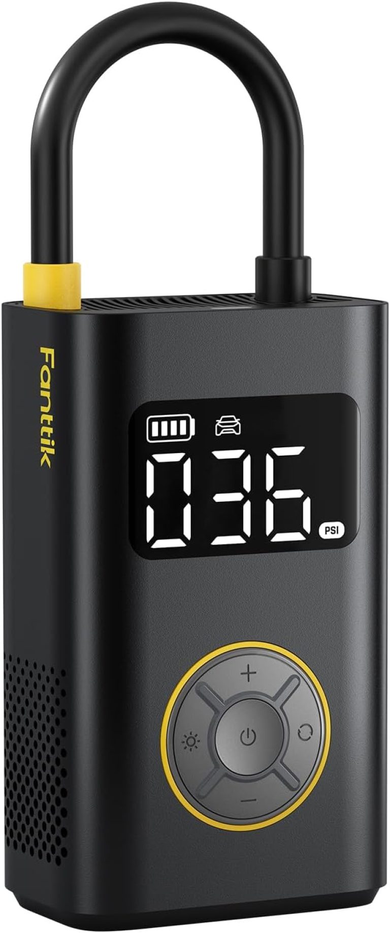 Fanttik X9 Pro Gonfleur de Pneu Portable, Pompe à vélo électrique à gonflage Rapide 27s avec manomètre numérique de Pression des pneus, 150 PSI pour vélos électriques, Voiture compacte, Ballon